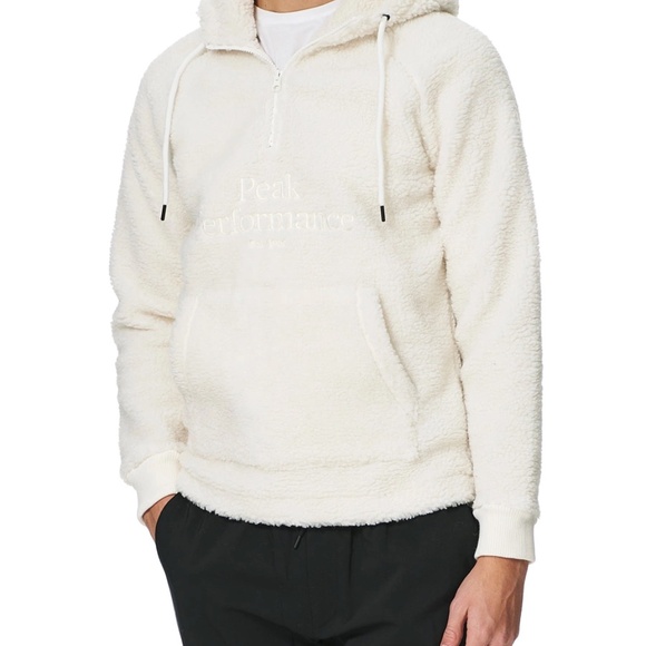 Peak Performance White Hoodie Men’s - Picture 1 of 4